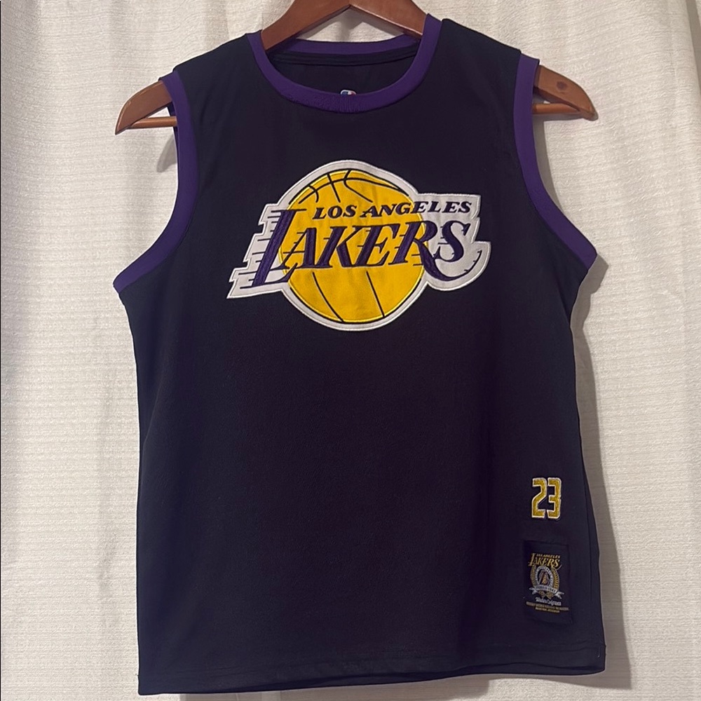 Nike Black and Purple Los Angeles Lakers Kids Jersey